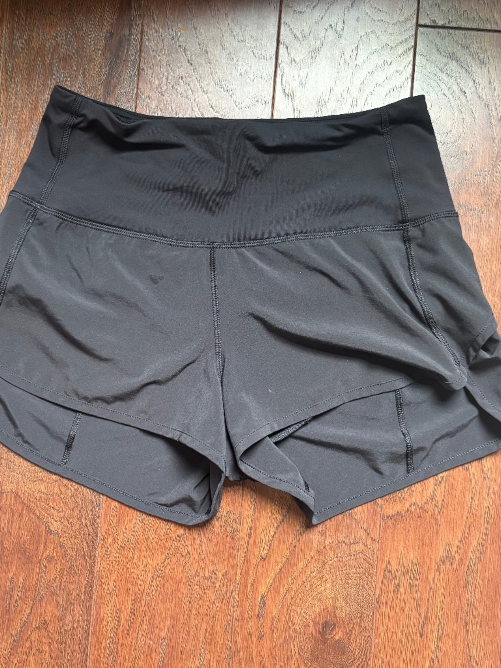 Classic Lululemon Speed Short High Rise 6 Black Run Lift Hike - Picture 5 of 13